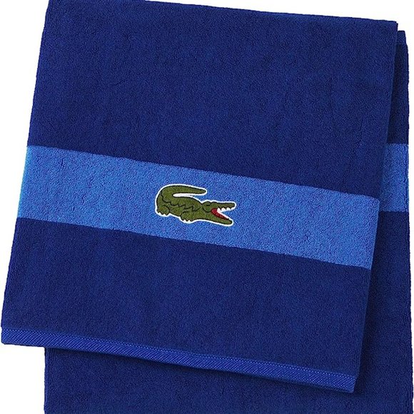 Lacoste Other New Lacoste Bath Towels 0 Cotton Loops Navy Blue